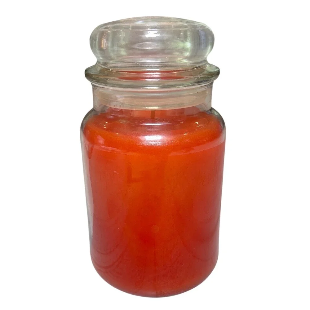 Yankee Candle rare Harvest Welcome Large Jar Candle 22 oz Orange Fall Scent